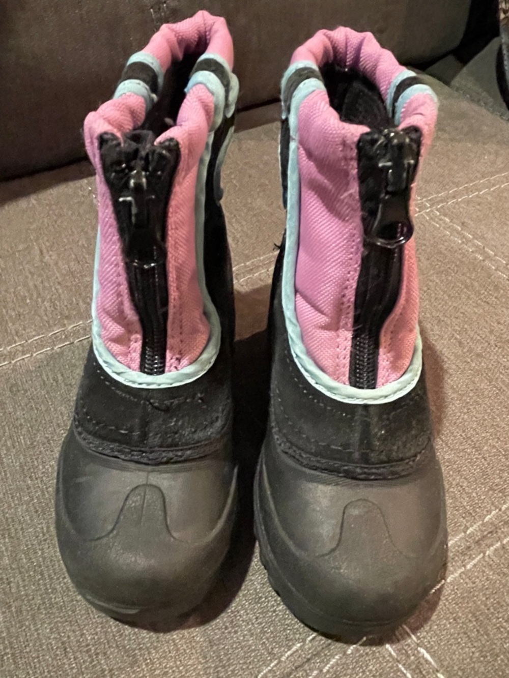 Kids granite peak Winter Boots - Pink and Black